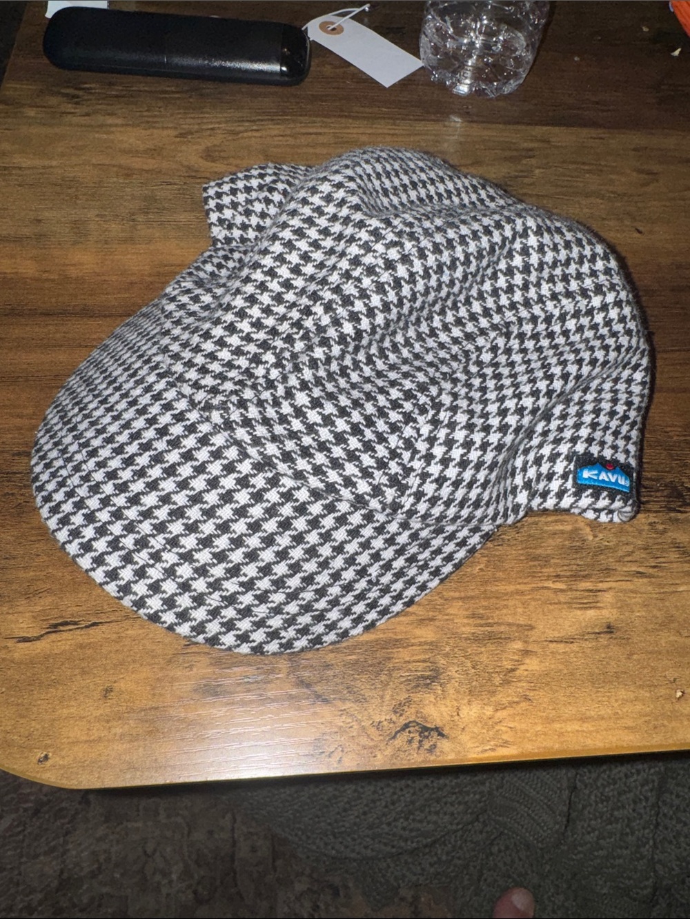 Kavu Limited Edition Black & White Houndstooth Cadet Cap